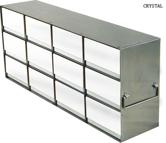 Side access rack for 133 x 133 x 75mm cryoboxes 