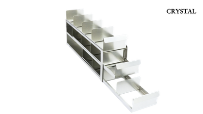 Sliding Tray Rack for 133x 133x75mm cryoboxes 