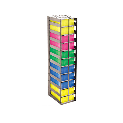 Vertical rack for 100-Cell Hinged Top boxes 
